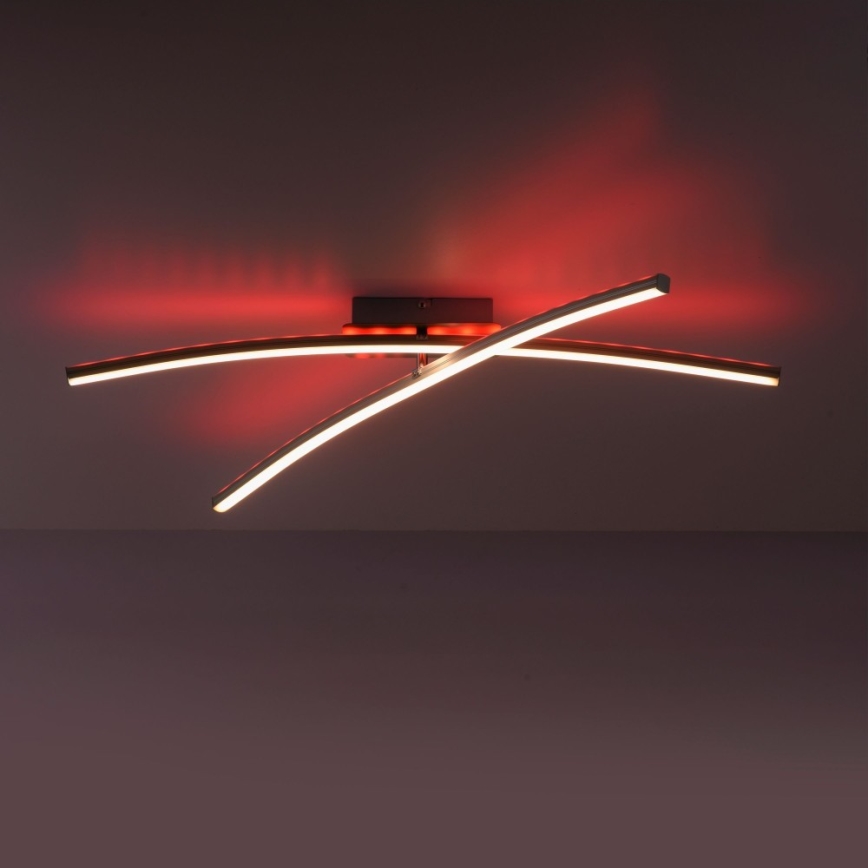 Leuchten Direkt 11255-55 - LED RGB Himmennettävä pinta-asennettava kattokruunu ALINA 2xLED/8,1W/230V 2700-5000K + kauko-ohjain