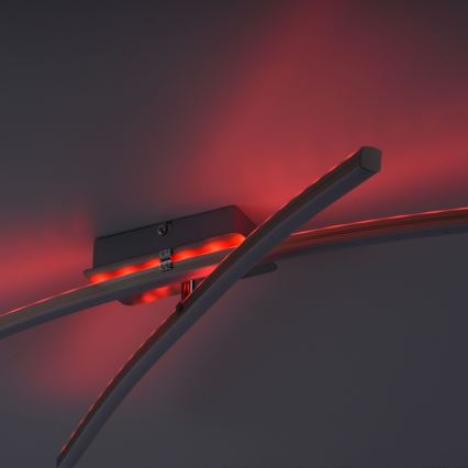 Leuchten Direkt 11255-55 - LED RGB Himmennettävä pinta-asennettava kattokruunu ALINA 2xLED/8,1W/230V 2700-5000K + kauko-ohjain