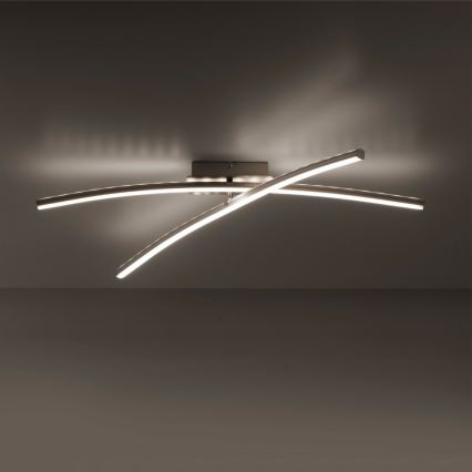 Leuchten Direkt 11255-55 - LED RGB Himmennettävä pinta-asennettava kattokruunu ALINA 2xLED/8,1W/230V 2700-5000K + kauko-ohjain