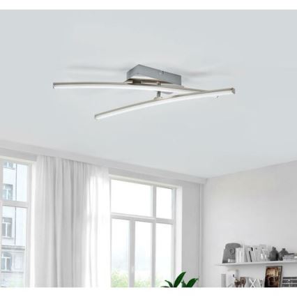 Leuchten Direkt 11270-55 - LED Pinta-asetettava kattokruunu SIMON 2xLED/5W/230V mattakromi