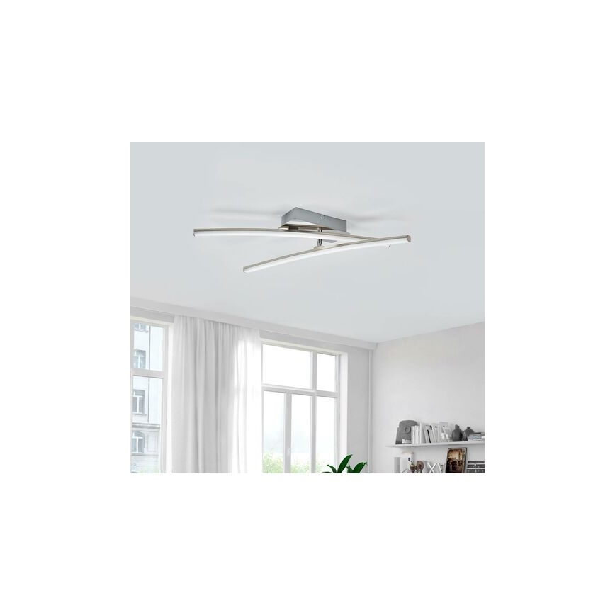 Leuchten Direkt 11270-55 - LED Pinta-asetettava kattokruunu SIMON 2xLED/5W/230V mattakromi
