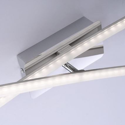 Leuchten Direkt 11272-55 - LED Pinta-asetettava kattokruunu SIMON 2xLED/8W/230V mattakromi