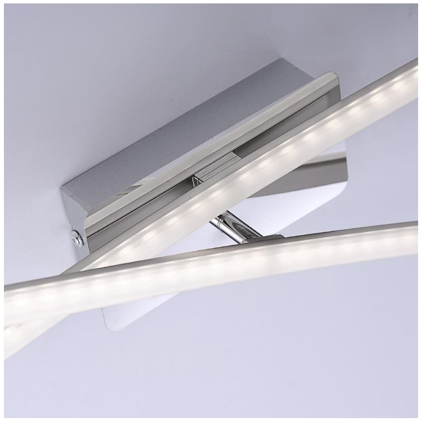 Leuchten Direkt 11272-55 - LED Pinta-asetettava kattokruunu SIMON 2xLED/8W/230V mattakromi
