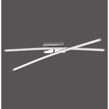 Leuchten Direkt 11272-55 - LED Pinta-asetettava kattokruunu SIMON 2xLED/8W/230V mattakromi