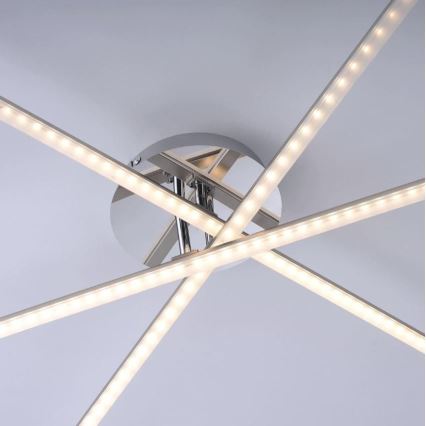 Leuchten Direkt 11274-55 - LED Pinta-asetettava kattokruunu SIMON 3xLED/8W/230V mattakromi