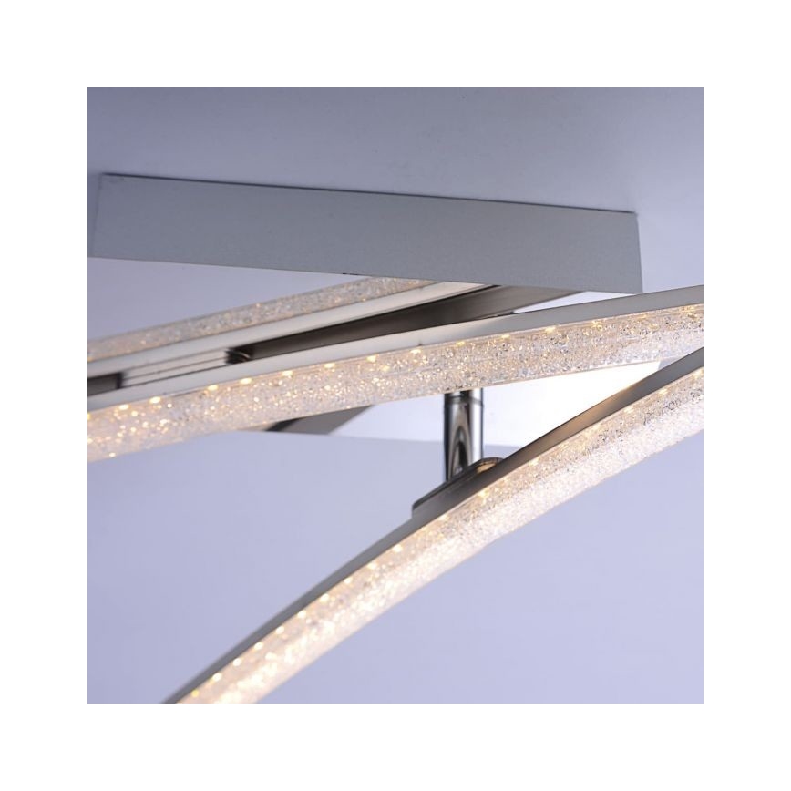 Leuchten Direkt 11290-17 - LED Pinta-asetettava kattokruunu SIMON 2xLED/5W/230V kiiltävä kromi