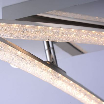 Leuchten Direkt 11290-17 - LED Pinta-asetettava kattokruunu SIMON 2xLED/5W/230V kiiltävä kromi