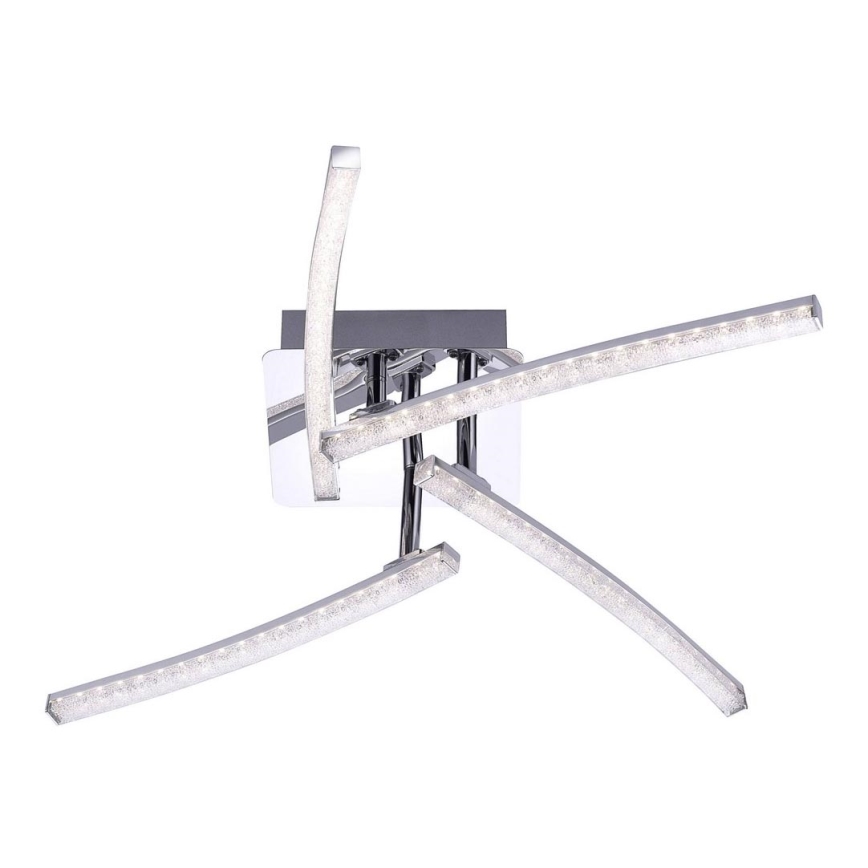 Leuchten Direkt 11291-17 - LED Pinta-asetettava kattokruunu SIMON 4xLED/3W/230V kiiltävä kromi