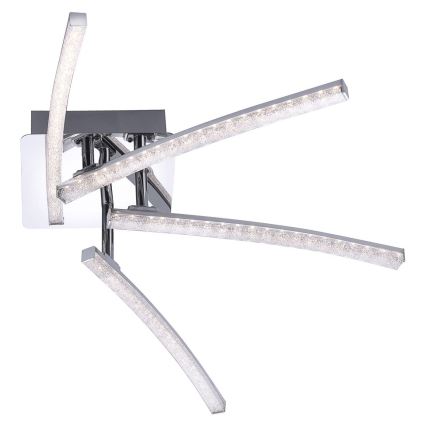 Leuchten Direkt 11291-17 - LED Pinta-asetettava kattokruunu SIMON 4xLED/3W/230V kiiltävä kromi