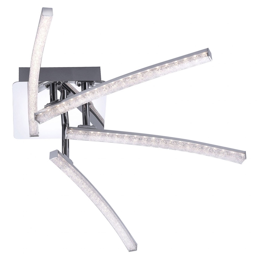 Leuchten Direkt 11291-17 - LED Pinta-asetettava kattokruunu SIMON 4xLED/3W/230V kiiltävä kromi