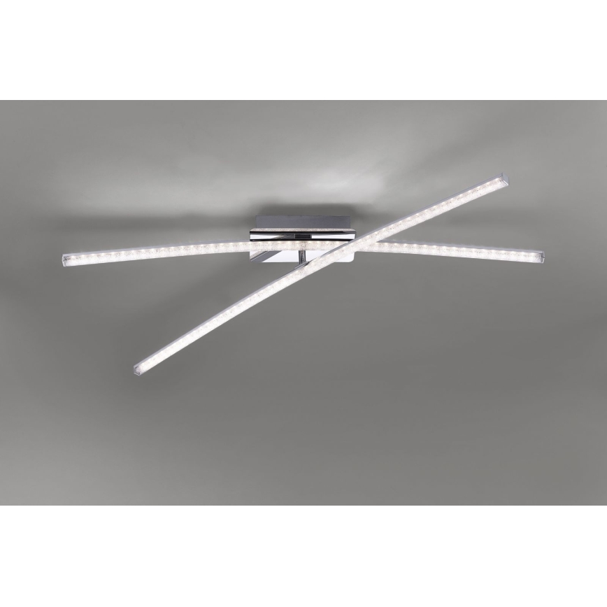 Leuchten Direkt 11292-17 - LED Pinta-asetettava kattokruunu SIMON 2xLED/8W/230V kiiltävä kromi