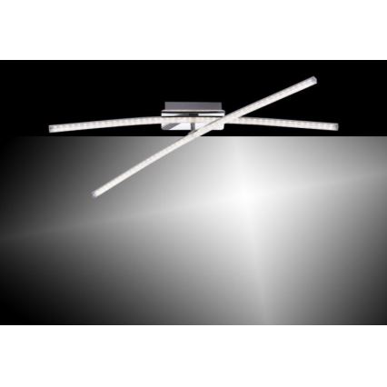 Leuchten Direkt 11292-17 - LED Pinta-asetettava kattokruunu SIMON 2xLED/8W/230V kiiltävä kromi