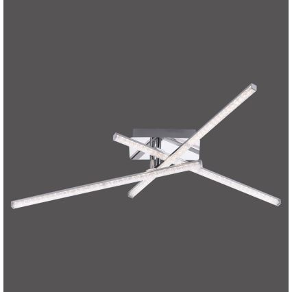 Leuchten Direkt 11293-17 - LED Pinta-asetettava kattokruunu SIMON 3xLED/5W/230V kiiltävä kromi