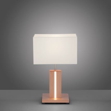 Leuchten Direkt 11421-78 - Himmennettävä LED-pöytävalaisin AMANDA 1xE27/40W/230V + 1xLED/5W