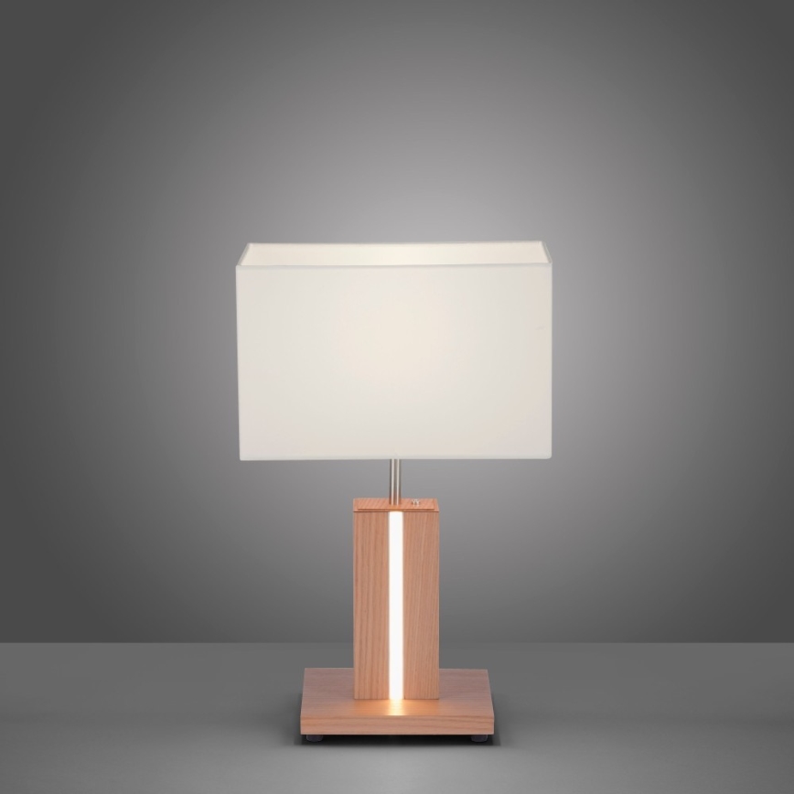 Leuchten Direkt 11421-78 - Himmennettävä LED-pöytävalaisin AMANDA 1xE27/40W/230V + 1xLED/5W