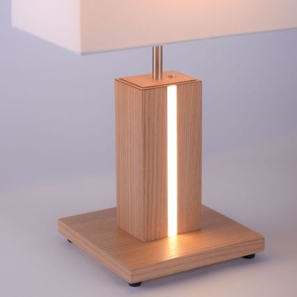 Leuchten Direkt 11421-78 - Himmennettävä LED-pöytävalaisin AMANDA 1xE27/40W/230V + 1xLED/5W