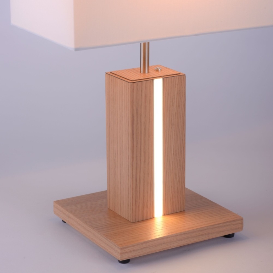 Leuchten Direkt 11421-78 - Himmennettävä LED-pöytävalaisin AMANDA 1xE27/40W/230V + 1xLED/5W