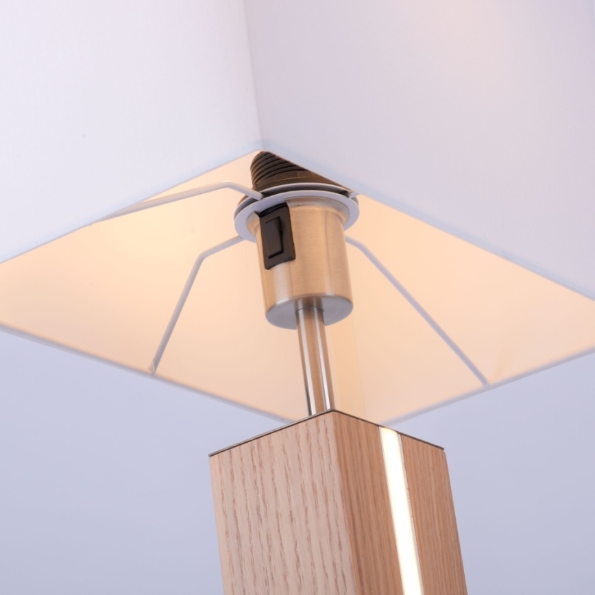 Leuchten Direkt 11421-78 - Himmennettävä LED-pöytävalaisin AMANDA 1xE27/40W/230V + 1xLED/5W
