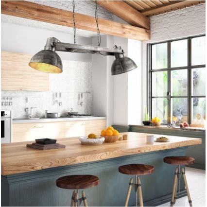 Leuchten Direkt 11483-77 - Kattokruunu johdossa SAMIA 2xE27/25W/230V