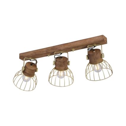 Leuchten Direkt 11488-60 - Kohdevalo ALAMI 3xE27/25W/230V mangopuu