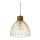 Leuchten Direkt 11489-60 - Kattokruunu johdossa ALAMI 1xE27/25W/230V mangopuu