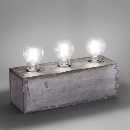 Leuchten Direkt 11498-77 - Pöytälamppu SAMIA 3xE27/25W/230V