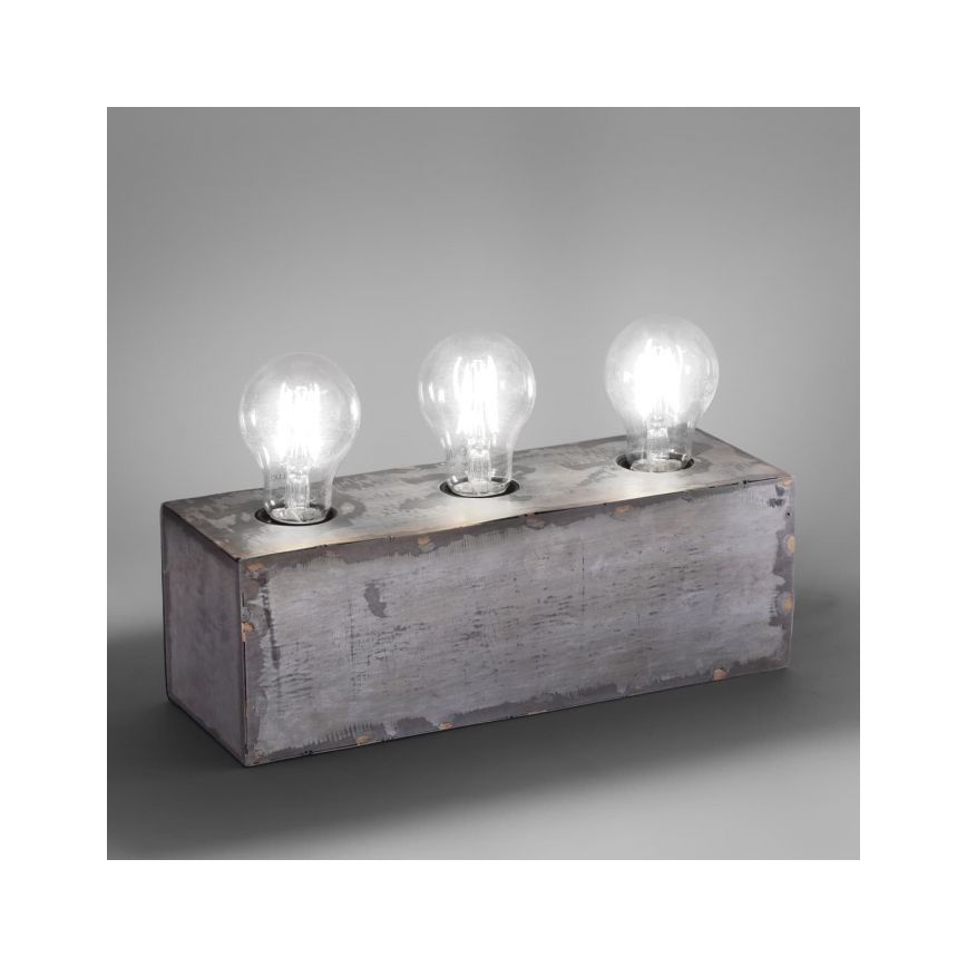 Leuchten Direkt 11498-77 - Pöytälamppu SAMIA 3xE27/25W/230V