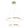 Leuchten Direkt 11525-12 -LED-kattokruunu narussa CIRCLE 1xLED/18,5W/230V + LED/23,5W