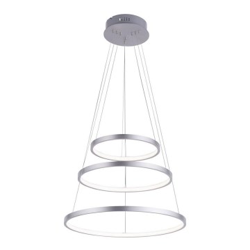 Leuchten Direkt 11526-55 - Himmennettävä LED-kattokruunu narussa CIRCLE 1xLED/13,5W/230V + LED/19,5W + LED/24W