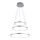 Leuchten Direkt 11526-55 - Himmennettävä LED-kattokruunu narussa CIRCLE 1xLED/13,5W/230V + LED/19,5W + LED/24W