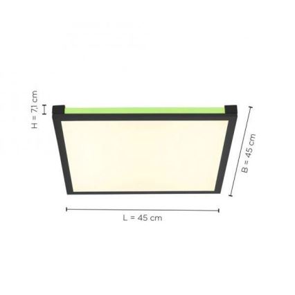 Leuchten Direkt 11621-18 - LED RGB Himmennettävä kattovalo MARIO LED/24W/230V 2700-5000K + kaukosäädin