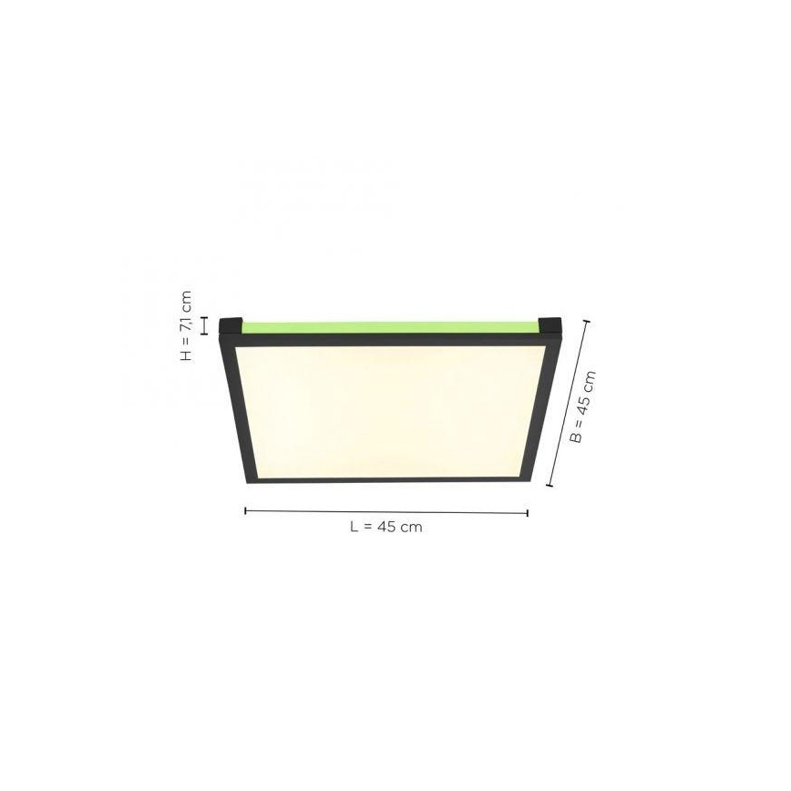 Leuchten Direkt 11621-18 - LED RGB Himmennettävä kattovalo MARIO LED/24W/230V 2700-5000K + kaukosäädin