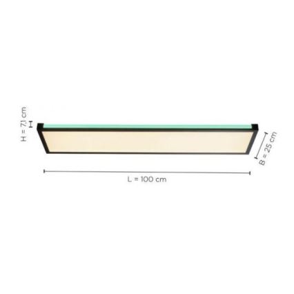 Leuchten Direkt 11622-18 - LED RGB Himmennettävä kattovalo MARIO LED/29W/230V 2700-5000K + kauko-ohjain