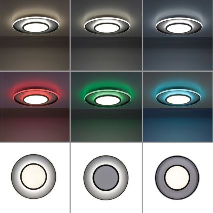 Leuchten Direkt 11627-18 - LED RGB Himmennettävä valo ARENDA LED/31W/230V 2700-5000K + kauko-ohjain