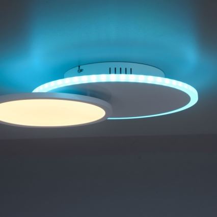 Leuchten Direkt 11662-16 - Himmennettävä LED-RGB-kattovalaisin ARENDA LED/21W/230V + kauko-ohjaus