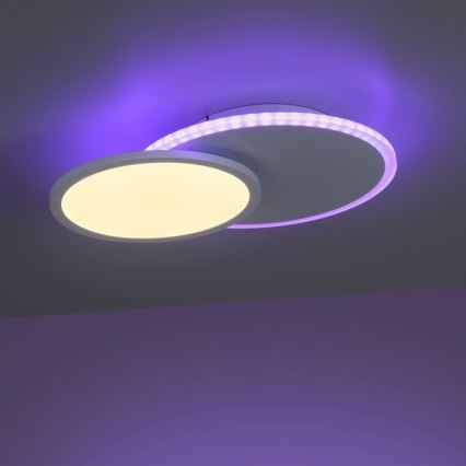 Leuchten Direkt 11662-16 - Himmennettävä LED-RGB-kattovalaisin ARENDA LED/21W/230V + kauko-ohjaus
