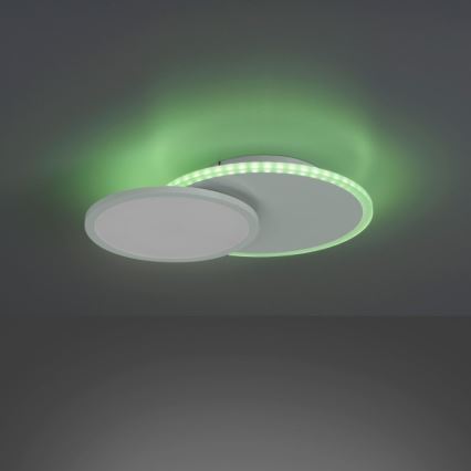 Leuchten Direkt 11662-16 - Himmennettävä LED-RGB-kattovalaisin ARENDA LED/21W/230V + kauko-ohjaus