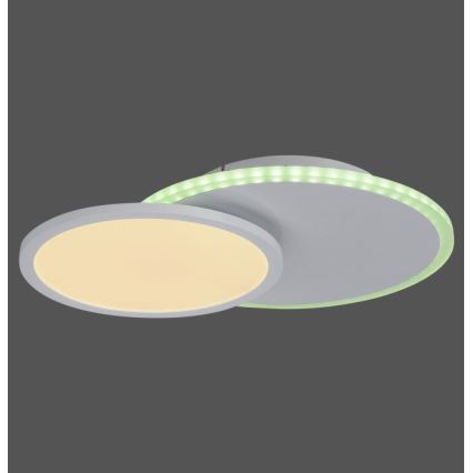Leuchten Direkt 11662-16 - Himmennettävä LED-RGB-kattovalaisin ARENDA LED/21W/230V + kauko-ohjaus