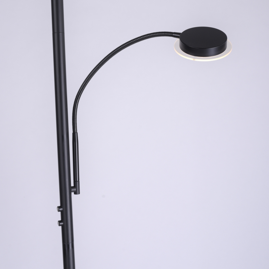 Leuchten Direkt 11709-18 - Himmennettävä LED-lattiavalaisin HANS LED/22W/230V + LED/4W