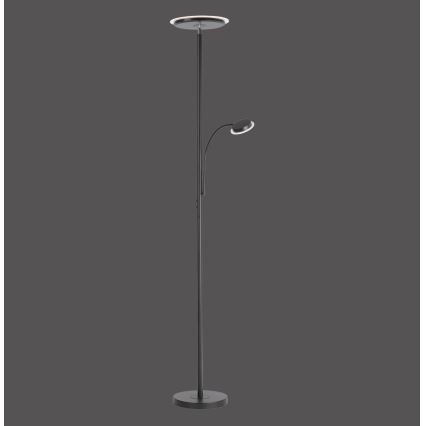 Leuchten Direkt 11709-18 - Himmennettävä LED-lattiavalaisin HANS LED/22W/230V + LED/4W