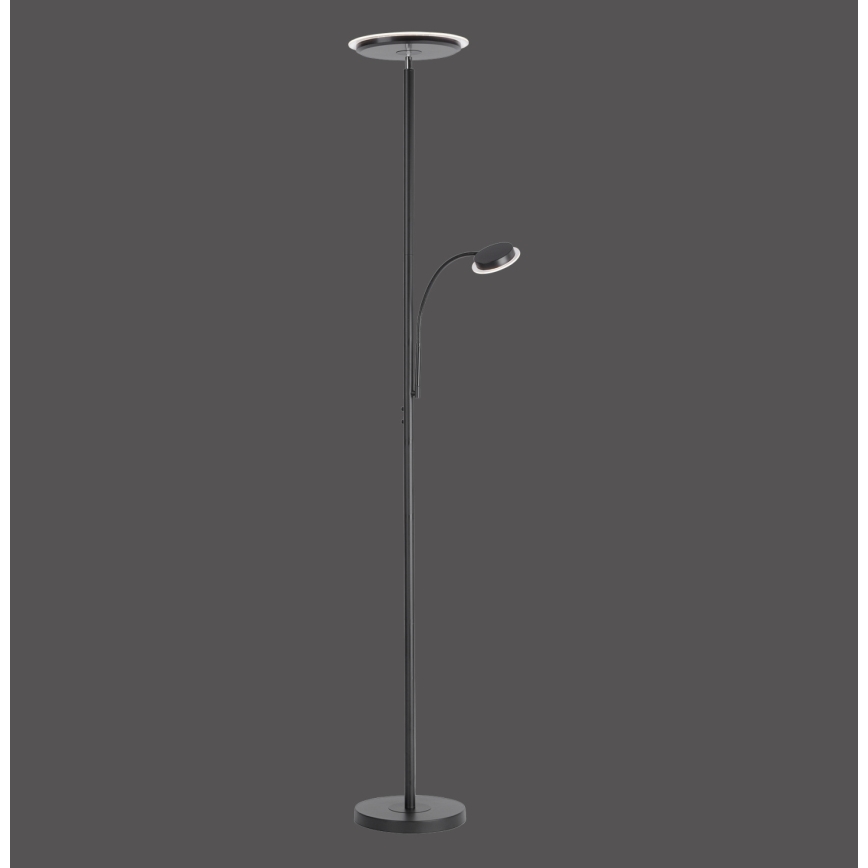 Leuchten Direkt 11709-18 - Himmennettävä LED-lattiavalaisin HANS LED/22W/230V + LED/4W