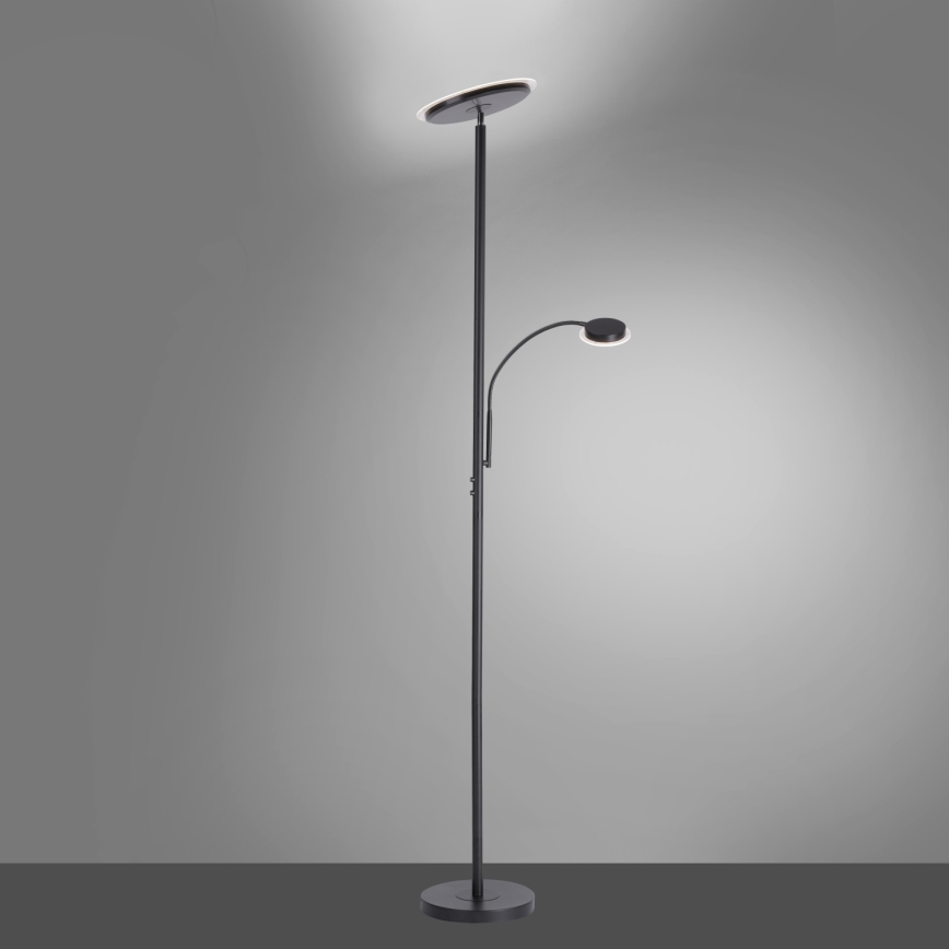 Leuchten Direkt 11709-18 - Himmennettävä LED-lattiavalaisin HANS LED/22W/230V + LED/4W