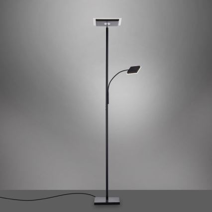 Leuchten Direkt 11710-18 - LED Himmennettävä lattialamppu HANS LED/21,5W/230V + LED/4W