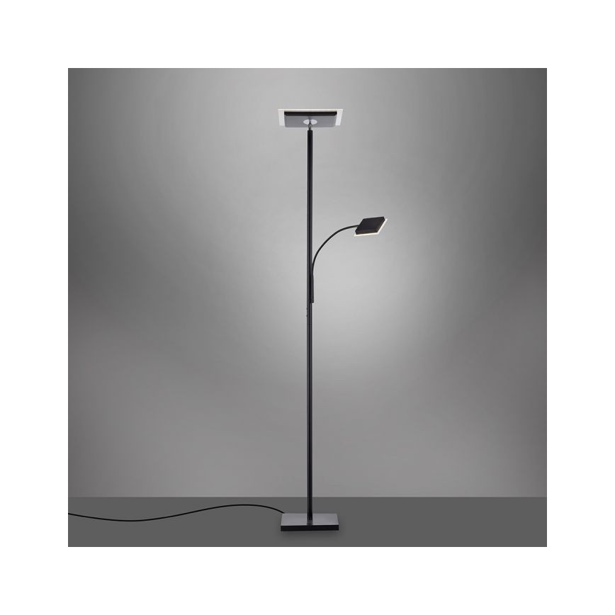 Leuchten Direkt 11710-18 - LED Himmennettävä lattialamppu HANS LED/21,5W/230V + LED/4W