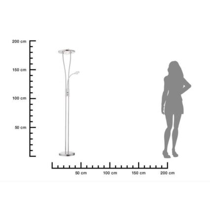 Leuchten Direkt 11778-55-LED Himmennettävä lamppu HELIA LED/16,8W/230V + 2xLED/3,8W