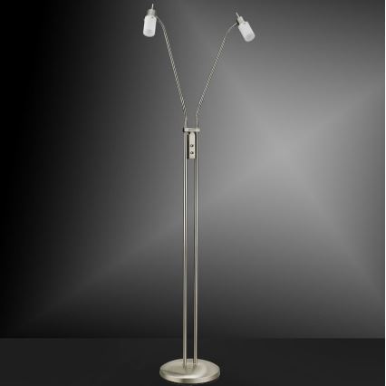 Leuchten Direkt 11937-55 - LED Lattialamppu MAX LED 2xGU10/4W/230V