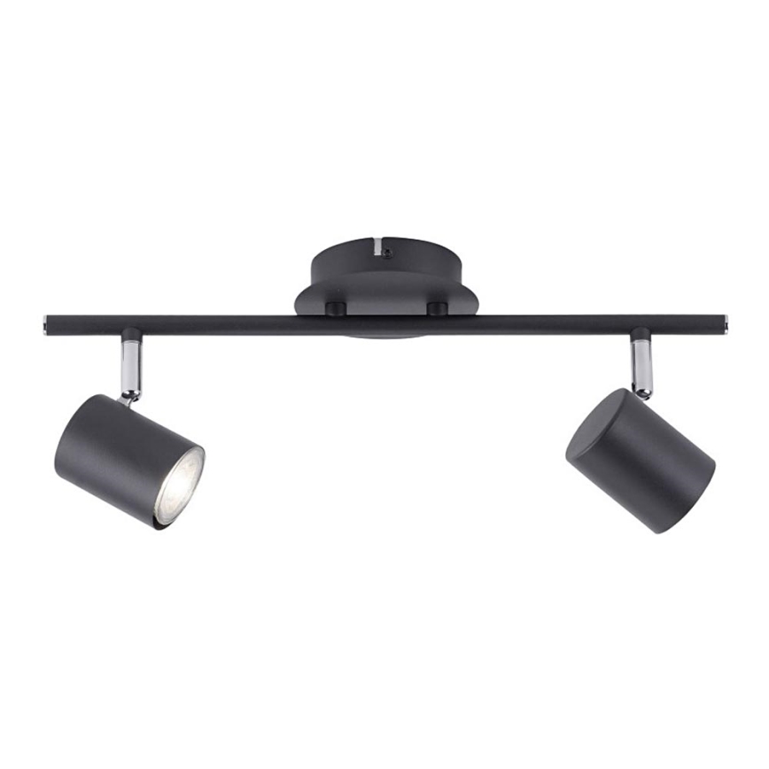 Leuchten Direkt 11942-13 - LED-kohdevalo TARIK 2xGU10/5W/230V antrasiitti