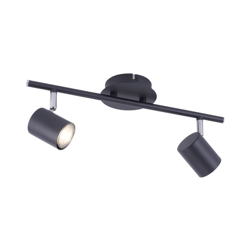 Leuchten Direkt 11942-13 - LED-kohdevalo TARIK 2xGU10/5W/230V antrasiitti