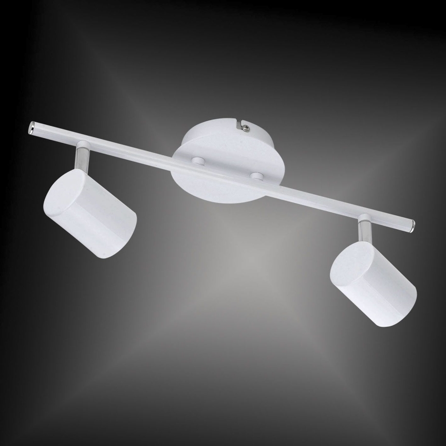 Leuchten Direkt 11942-16 - LED-kohdevalo TARIK 2xGU10/5W/230V valkoinen