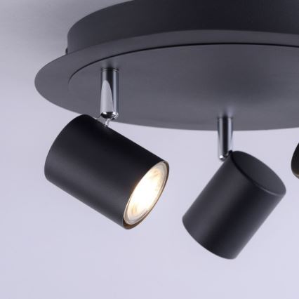 Leuchten Direkt 11943-13 - LED-kohdevalo ARIK 3xGU10/5W/230V antrasiitti